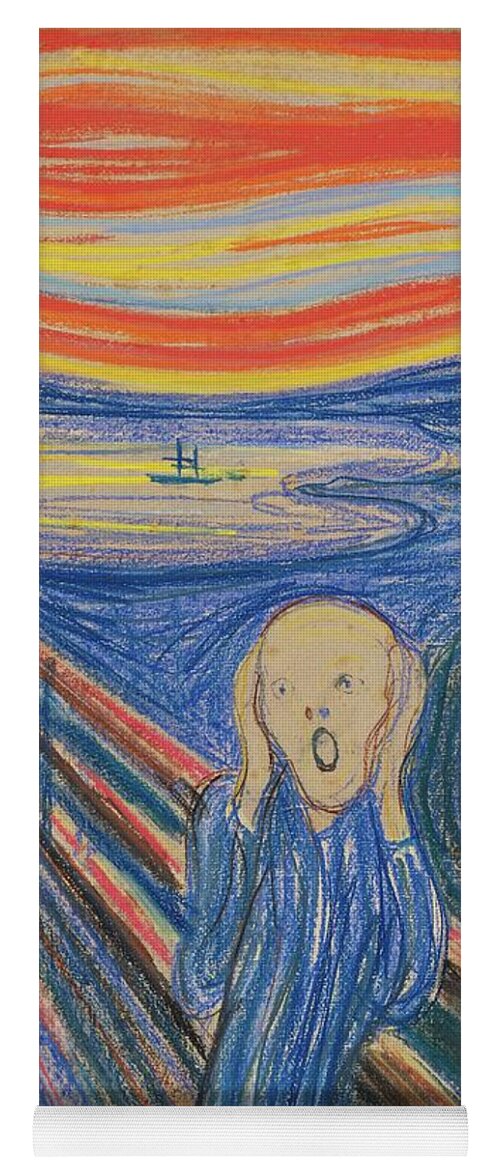 Expressionism Yoga Mat featuring the painting The Scream by Edvard Munch