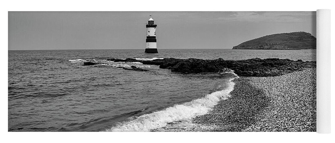 Lighthouse Yoga Mat featuring the photograph Penmon Lighthouse #4 by Shirley Mitchell