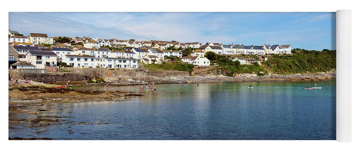 Bay Yoga Mat featuring the photograph Scenic Cornwall - Portscatho #4 by Seeables Visual Arts