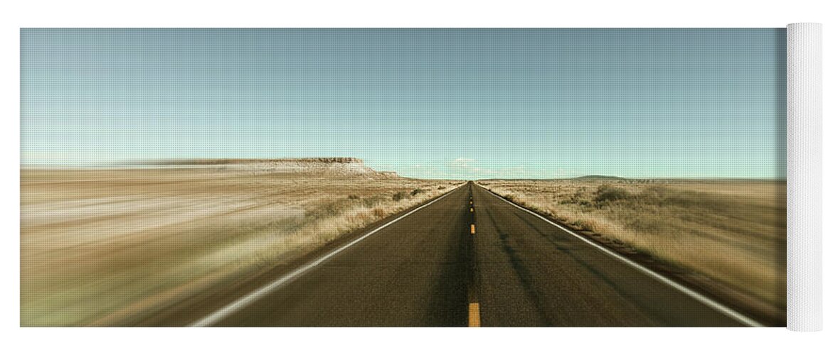 Arizona Yoga Mat featuring the photograph Arizona Desert Highway #5 by Raul Rodriguez