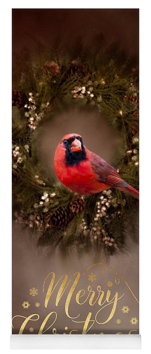 Greeting Card Yoga Mat featuring the photograph Merry Christmas by Cathy Kovarik