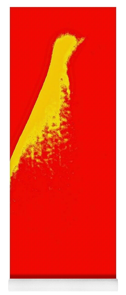 Abstract Photograph 12.25.2014 Yoga Mat featuring the mixed media 5 red33 A9 Pic X Avian by Michael Bobay