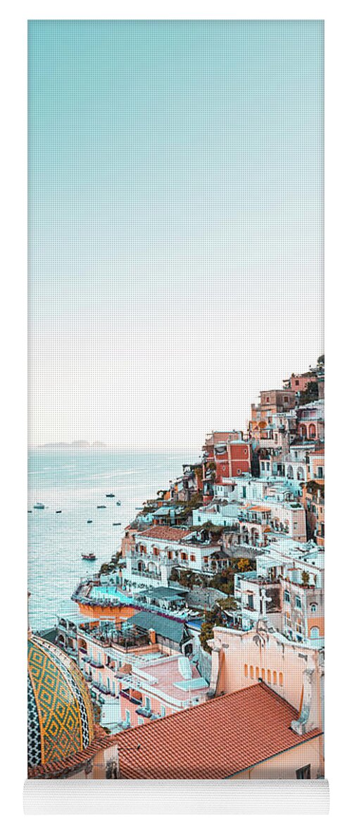 Blue Yoga Mat featuring the photograph Positano, Amalfi Coast, Italy #6 by Francesco Riccardo Iacomino