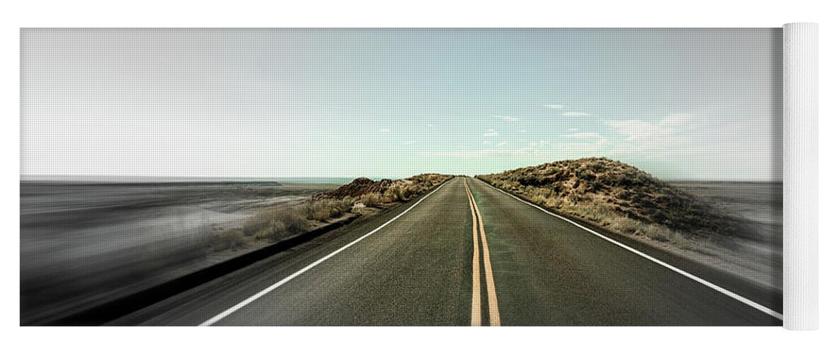 Arizona Yoga Mat featuring the photograph Arizona Desert Highway #7 by Raul Rodriguez
