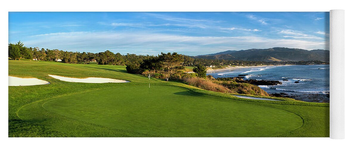 Photography Yoga Mat featuring the photograph 8th Hole At Pebble Beach Golf Links by Panoramic Images