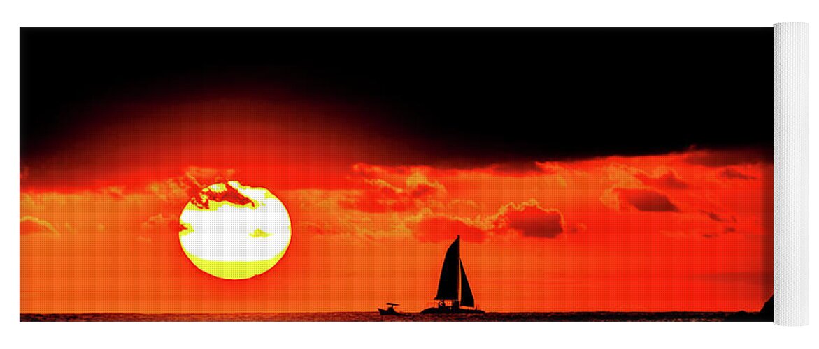 Hawaii Yoga Mat featuring the photograph A Coastal Warm Scene by John Bauer