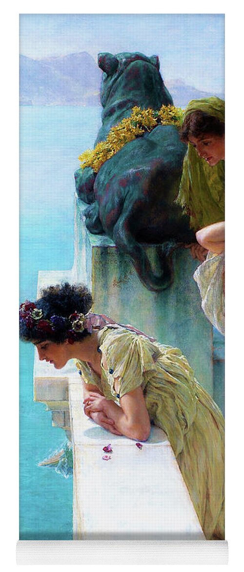 Lawrence Alma-tadema Yoga Mat featuring the painting A coign of vantage - Digital Remastered Edition by Lawrence Alma-Tadema