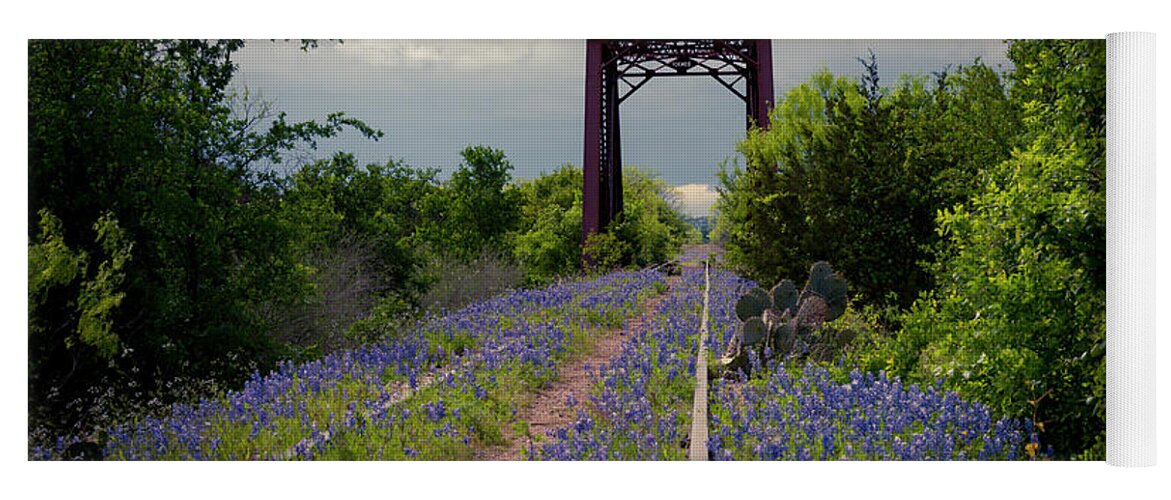 Bridge Yoga Mat featuring the photograph Abandoned Tracks by David Morefield