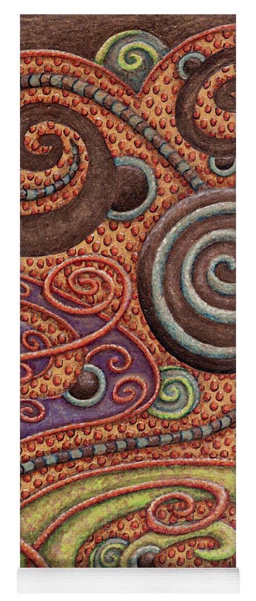 Whimsical Yoga Mat featuring the photograph Abstract Spiral 5 by Amy E Fraser