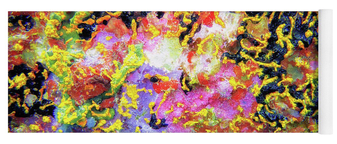Coral Yoga Mat featuring the photograph Abstract Under the Sea by Becqi Sherman