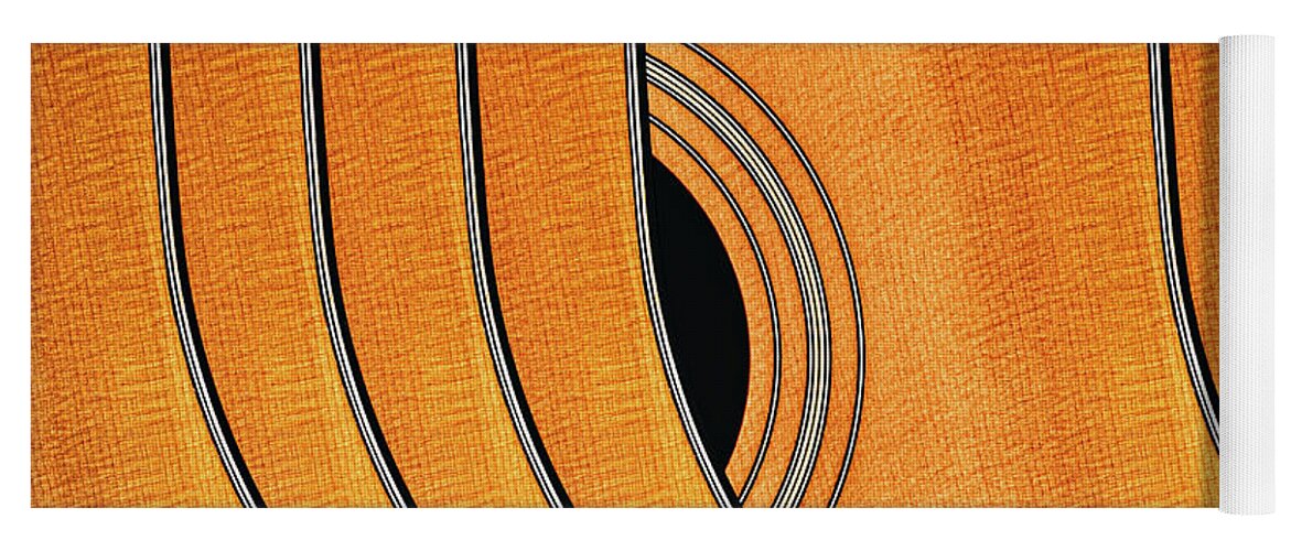 Music Yoga Mat featuring the photograph Acoustic Curve No 7 by Bob Orsillo