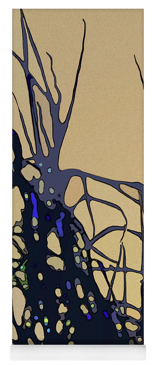 Seagrass Yoga Mat featuring the digital art Afternoon Shadows by Gina Harrison