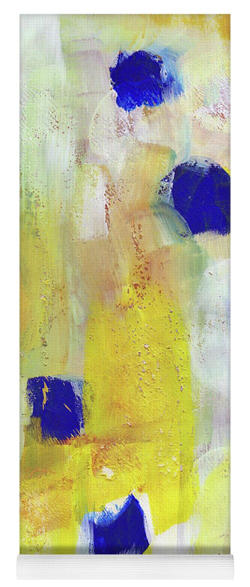 Abstract Yoga Mat featuring the painting Afternoon Sun 2 Art by Linda Woods by Linda Woods