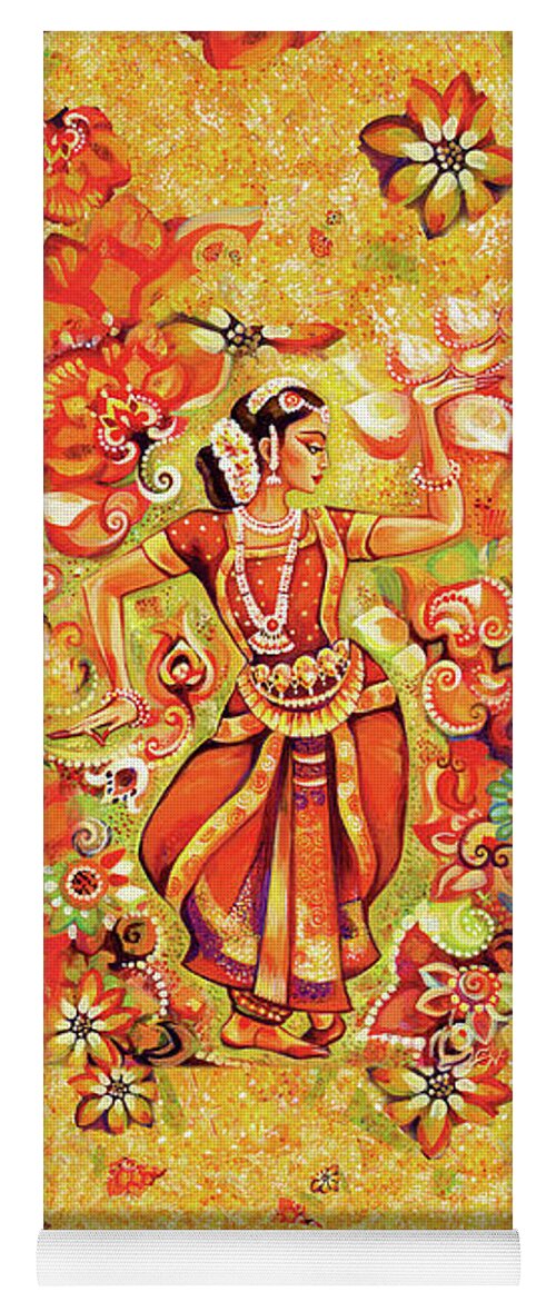 Beautiful Indian Woman Yoga Mat featuring the painting Ganges Flower by Eva Campbell