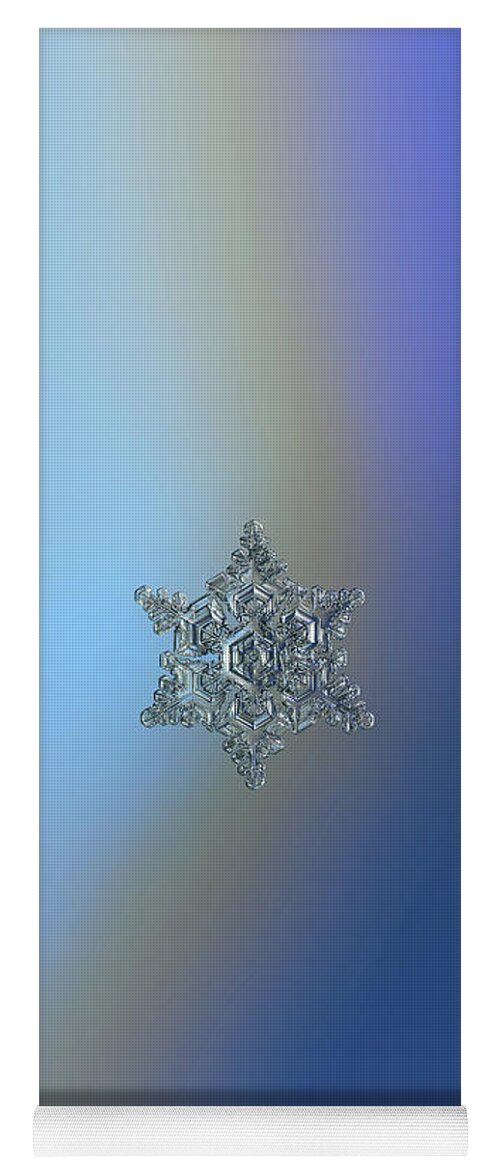 Snowflake Yoga Mat featuring the photograph Real snowflake - 05-Feb-2018 - 15 by Alexey Kljatov