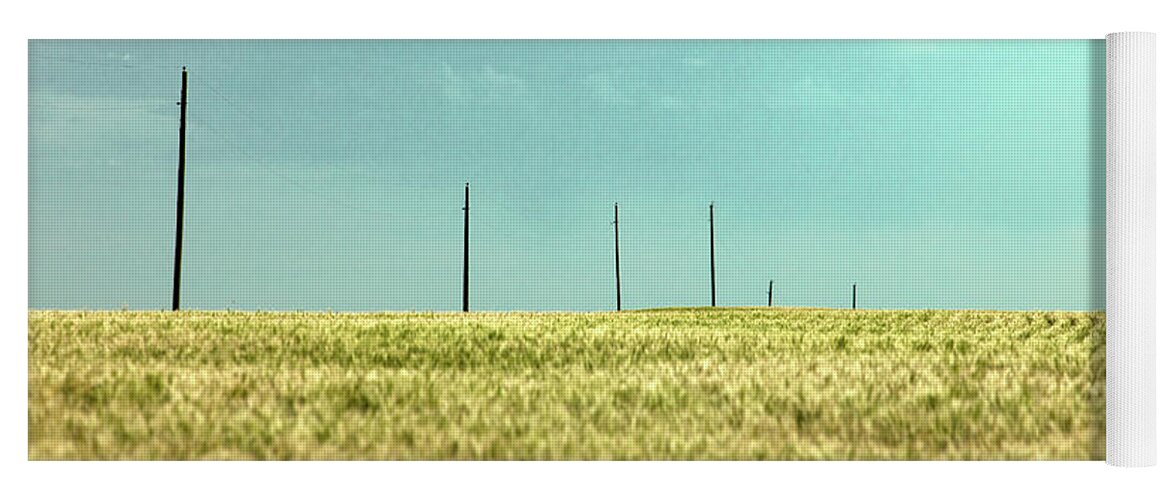 Wheat Yoga Mat featuring the photograph Austere by Todd Klassy