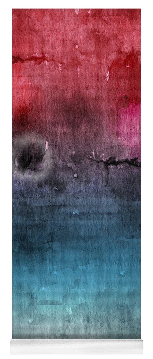 Abstract Yoga Mat featuring the painting Awakened 4- Abstract Art by Linda Woods by Linda Woods