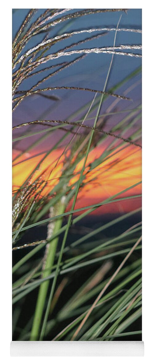Sunset Yoga Mat featuring the photograph Background Sunset by Mary Anne Delgado