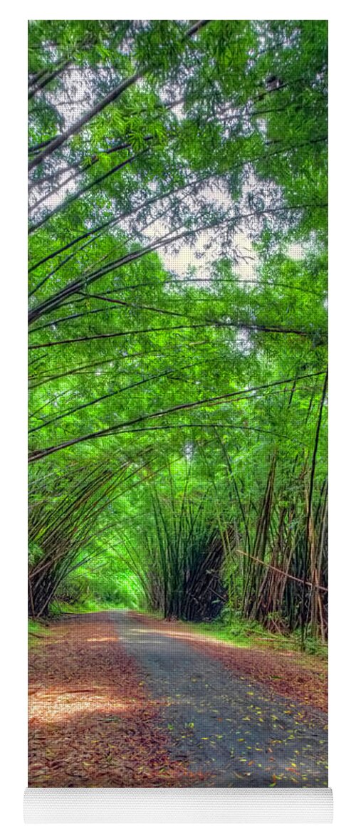 Bamboo Cathedral Yoga Mat featuring the photograph Bamboo Cathedral 2 by Nadia Sanowar