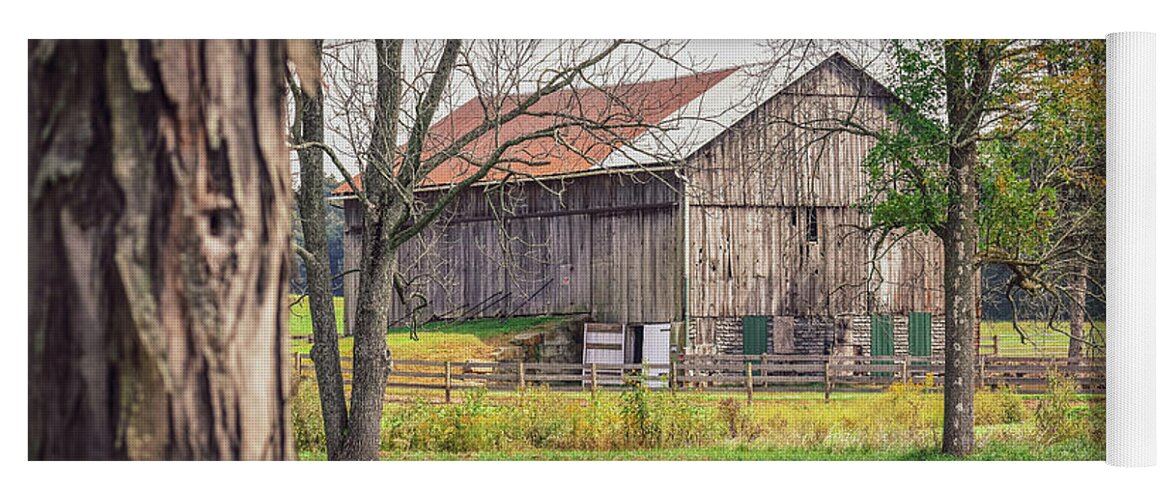 Barn Yoga Mat featuring the photograph Barn by Michelle Wittensoldner