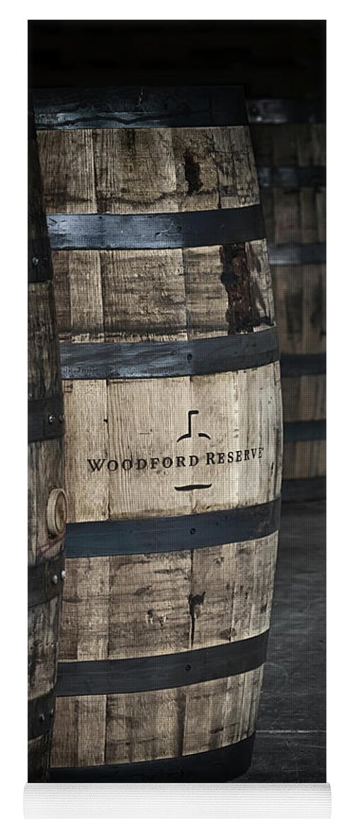 Woodford Reserve Yoga Mat featuring the photograph Barrels of Bourbon by Susan Rissi Tregoning