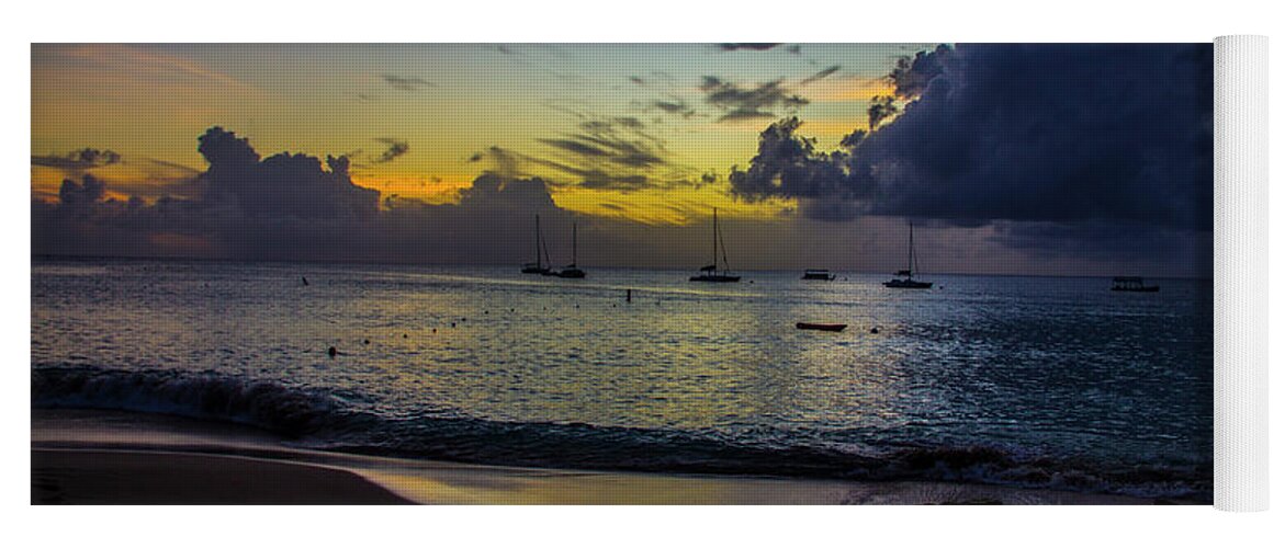 Barbados Yoga Mat featuring the photograph Beach at Sunset 3 by Stuart Manning