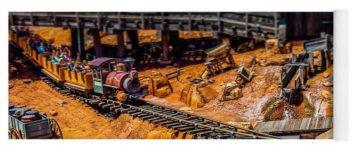  Yoga Mat featuring the photograph Big Thunder Mountain Railroad by Rodney Lee Williams