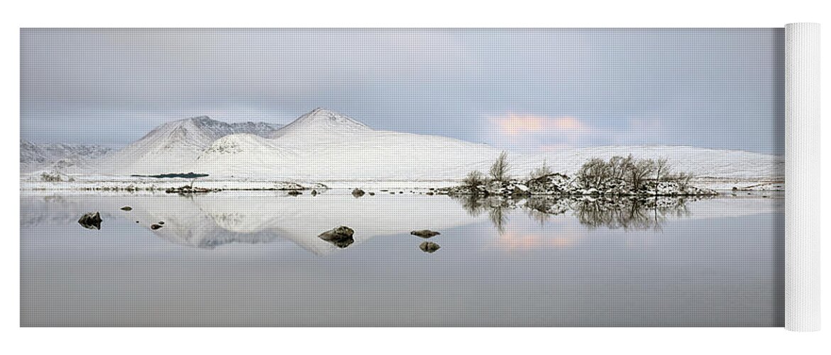  Yoga Mat featuring the photograph Blackmount Winter Sunrise - Glencoe - Scotland by Grant Glendinning