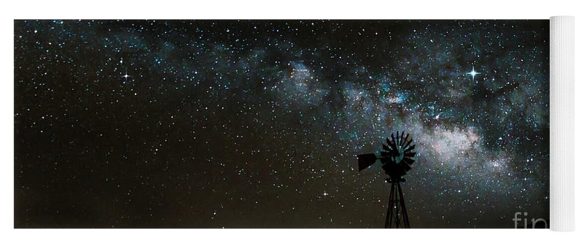 Milky Way Yoga Mat featuring the photograph Blowing My Way by Mark Jackson