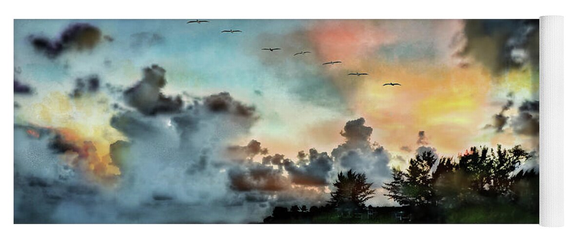 Sunrise Yoga Mat featuring the photograph Blue Sunset Over Sanibel Island by Jeff Breiman