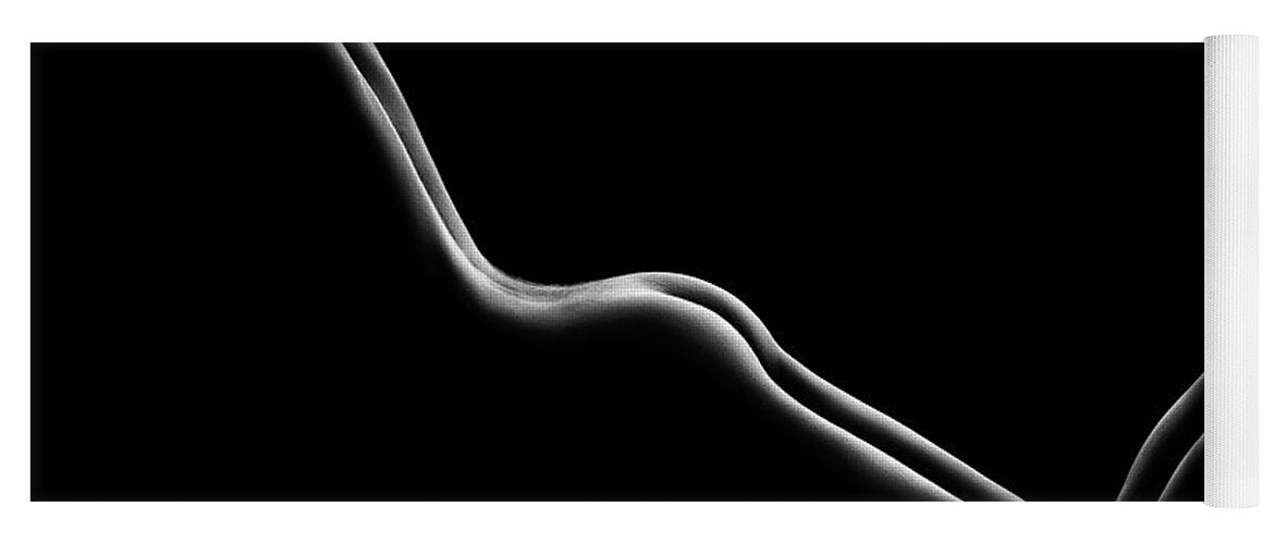 Nude Yoga Mat featuring the photograph Bodyscape nude woman buttocks by Johan Swanepoel