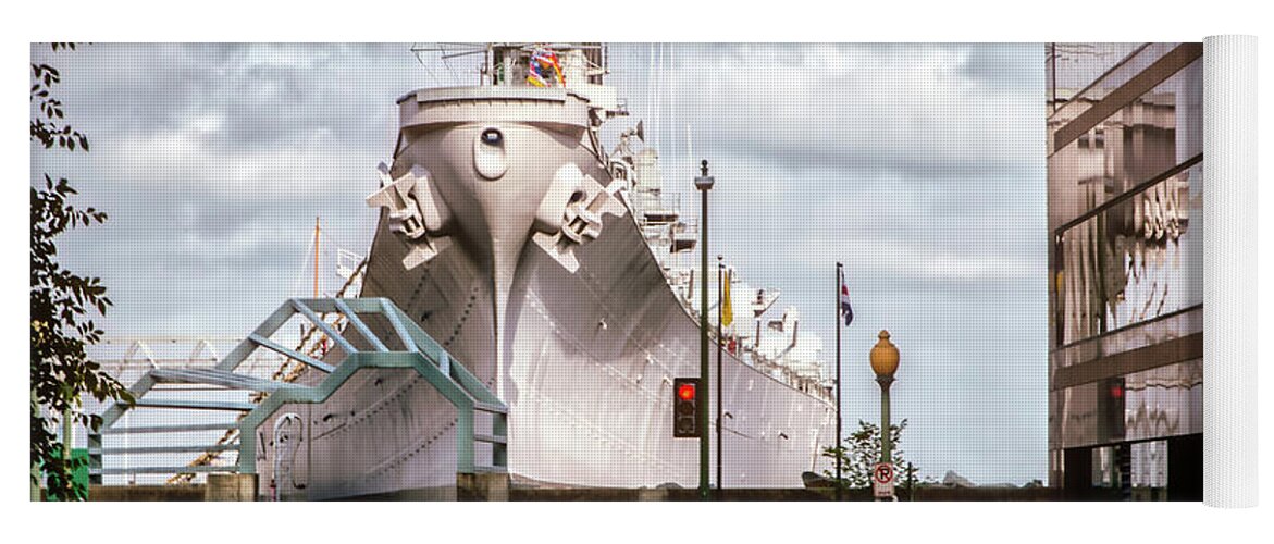 Battleship Yoga Mat featuring the photograph Boush Street by Bill Chizek