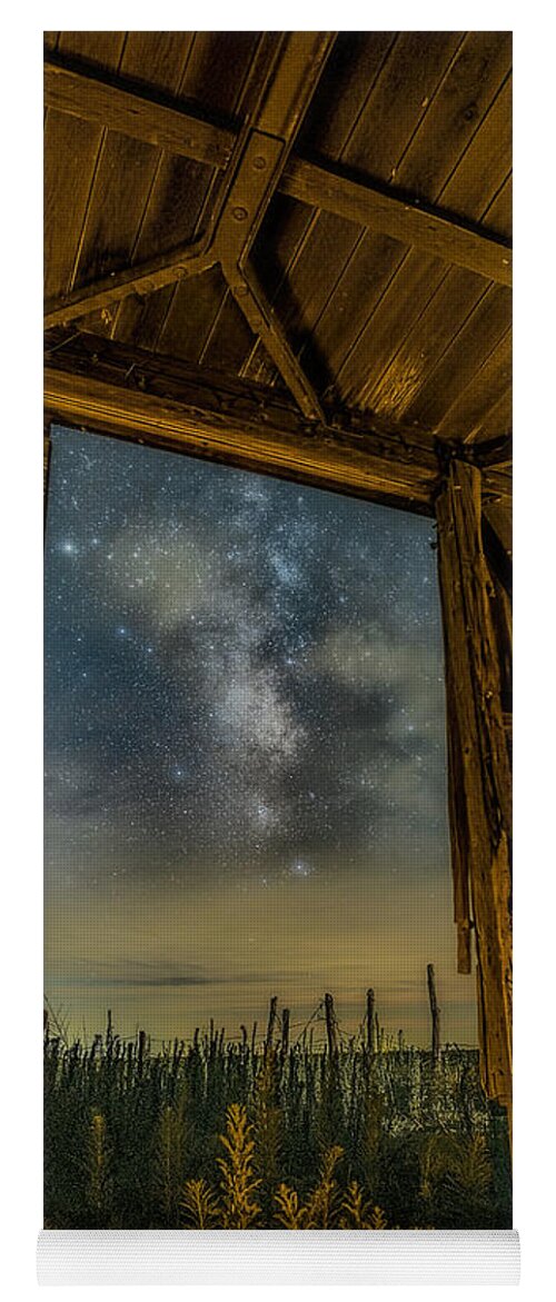 Milky Way Yoga Mat featuring the photograph Boxcar Dreams by James Clinich