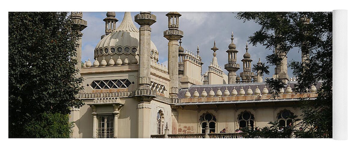 Richard Reeve Yoga Mat featuring the photograph Brighton Royal Pavilion 1 by Richard Reeve