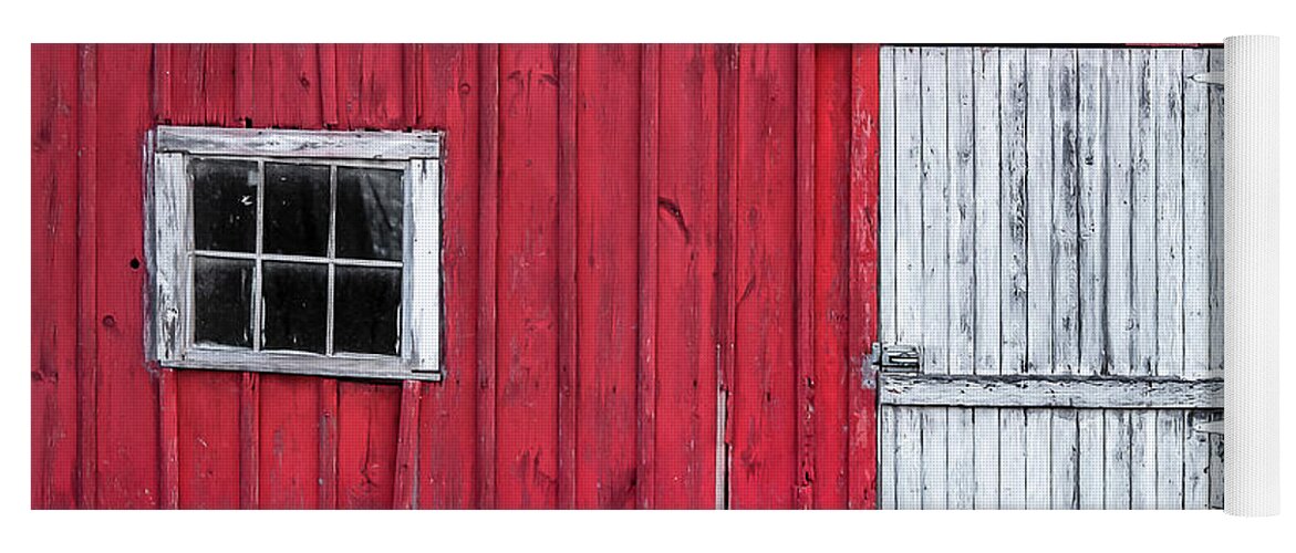 Stoughton Yoga Mat featuring the photograph Broken Barn Boards by Todd Klassy