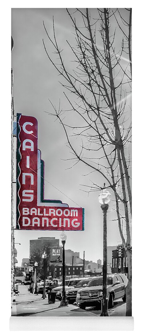 Cains Yoga Mat featuring the photograph Cains Ballroom Impression Technique Applied by Bert Peake
