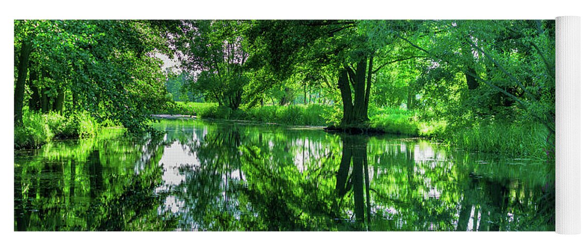 Spreewald Yoga Mat featuring the photograph Calm in the evening by Sun Travels