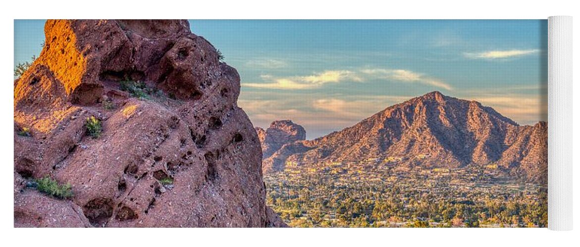 Camelback Mountain Yoga Mat featuring the photograph Camelback Mountain by Anthony Giammarino
