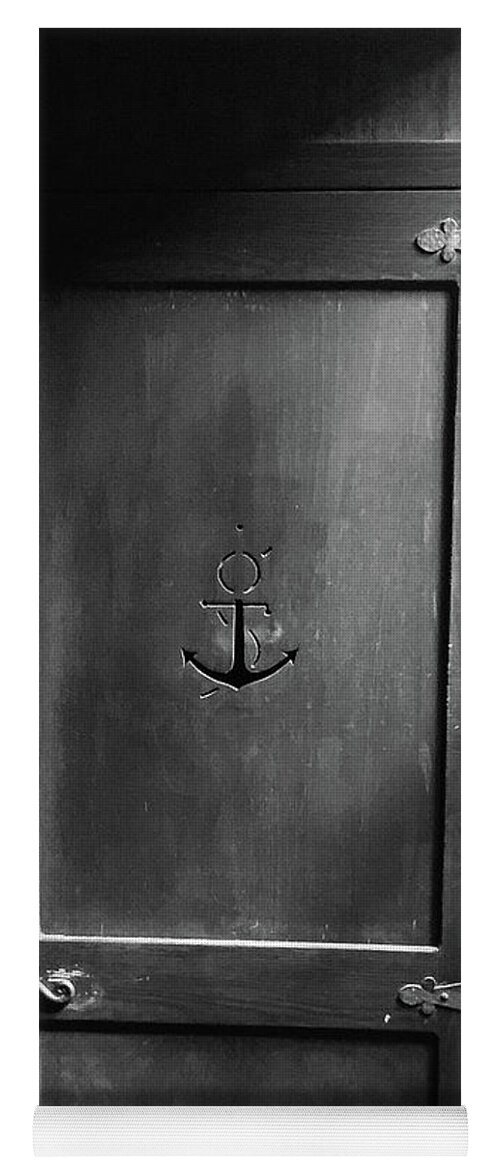 Nautical Yoga Mat featuring the photograph Captain's door by Vintage Pix