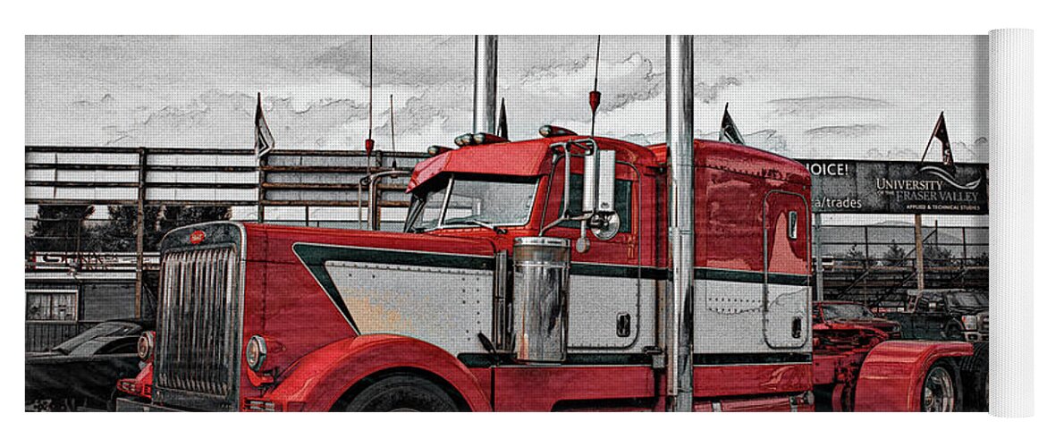 Big Rigs Yoga Mat featuring the photograph Catr9563-19 by Randy Harris