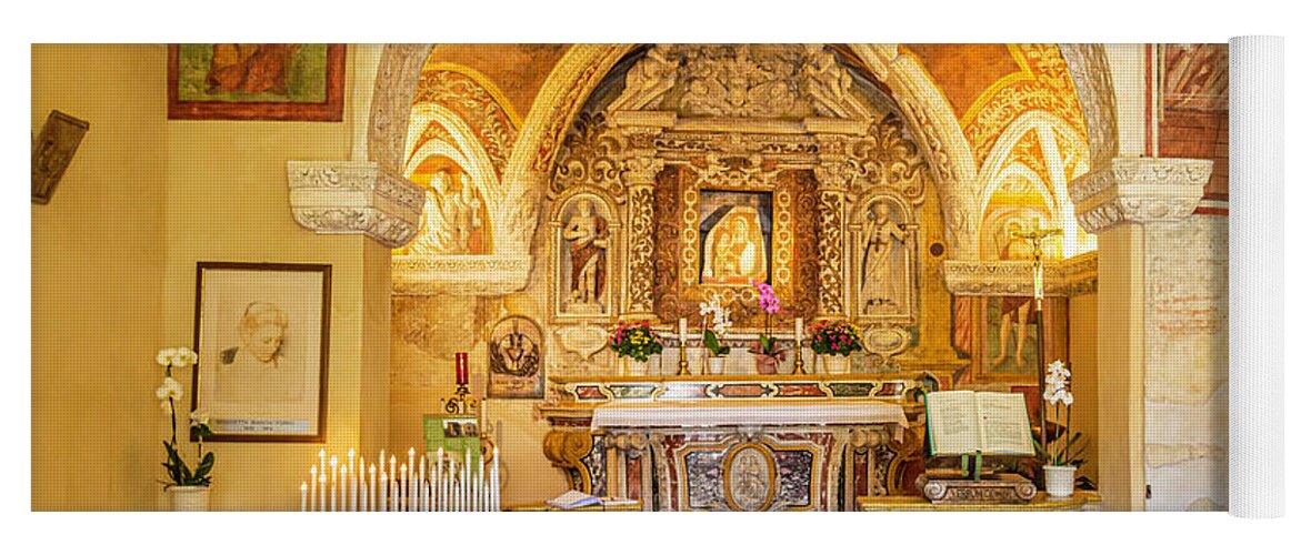 Church Of San Pietro Yoga Mat featuring the photograph Church Of San Pietro by Steve Purnell and Andrew Cooper