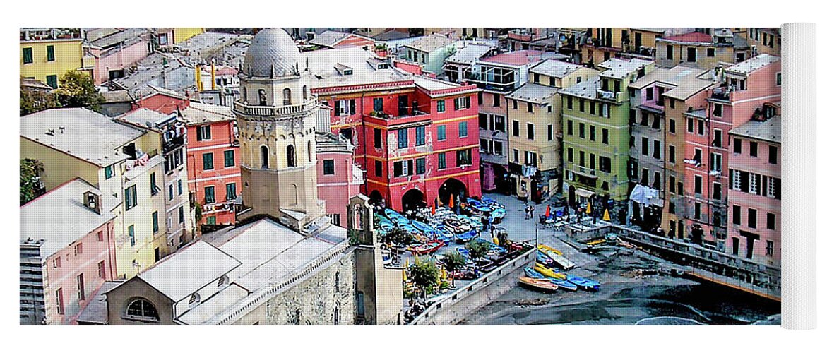 Italy Yoga Mat featuring the photograph Cinque Terre, Italy by Leslie Struxness