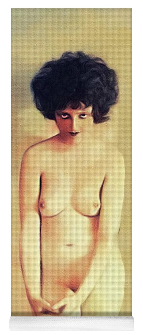 Vintage Clara Bow Nude - Clara Bow, Vintage Movie Star Nude Yoga Mat by Esoterica Art Agency - Fine  Art America