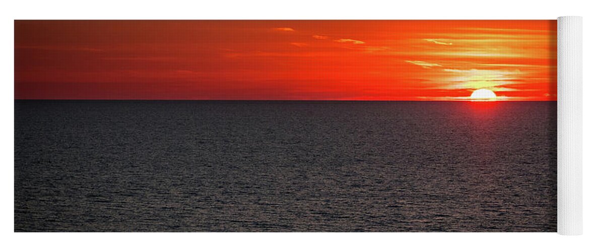 Florida Yoga Mat featuring the photograph Clearwater Sunset by Jeff Phillippi