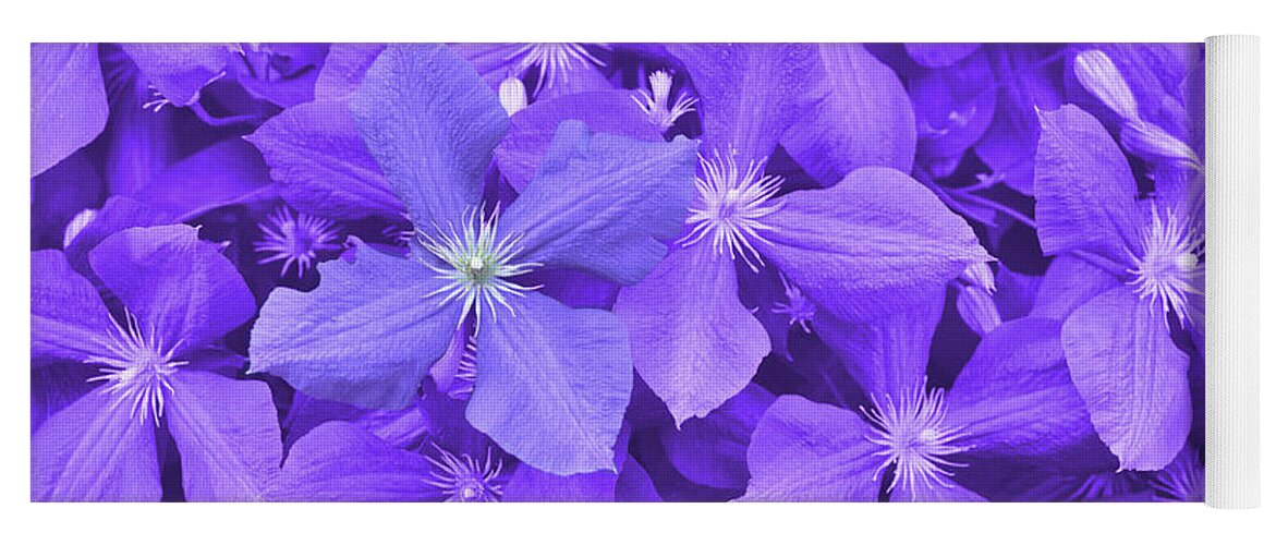 Arbors Yoga Mat featuring the photograph Clematis by JAMART Photography