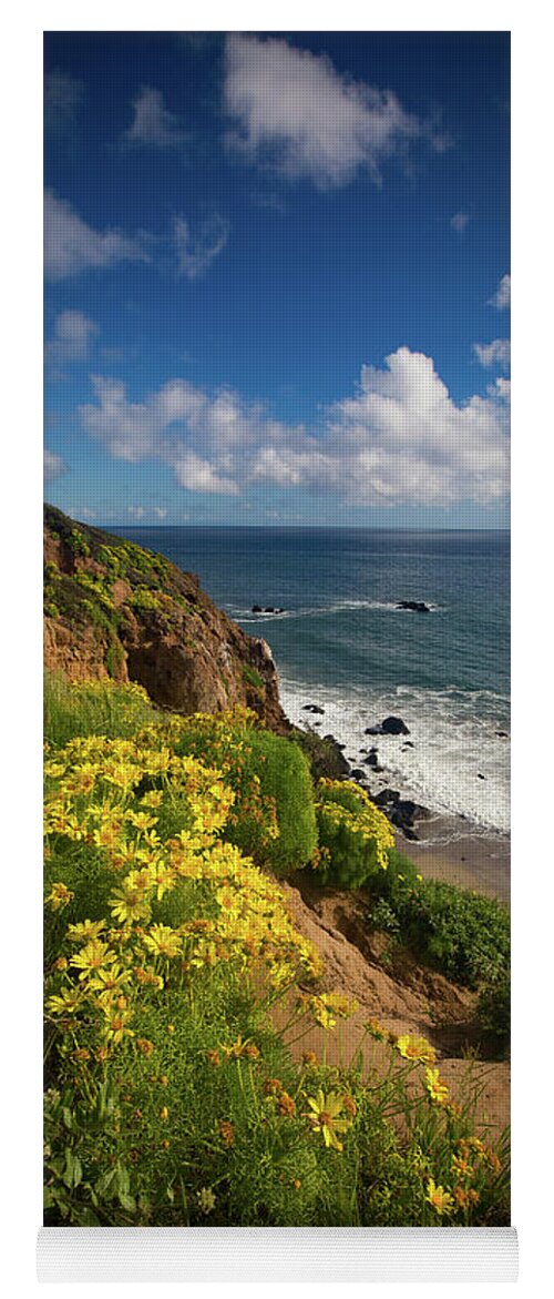 Seaside Yoga Mat featuring the photograph Cliffside by Tassanee Angiolillo