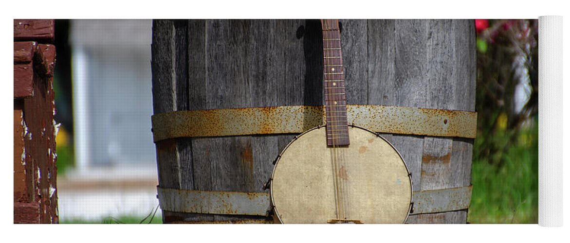 Cold Yoga Mat featuring the photograph Cold Spring - Banjo Mandolin by Bill Cannon
