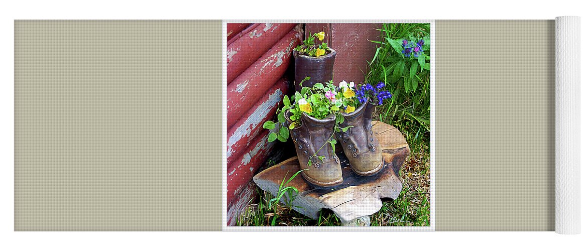 Wildflowers Yoga Mat featuring the photograph Colorado Vase by Peggy Dietz
