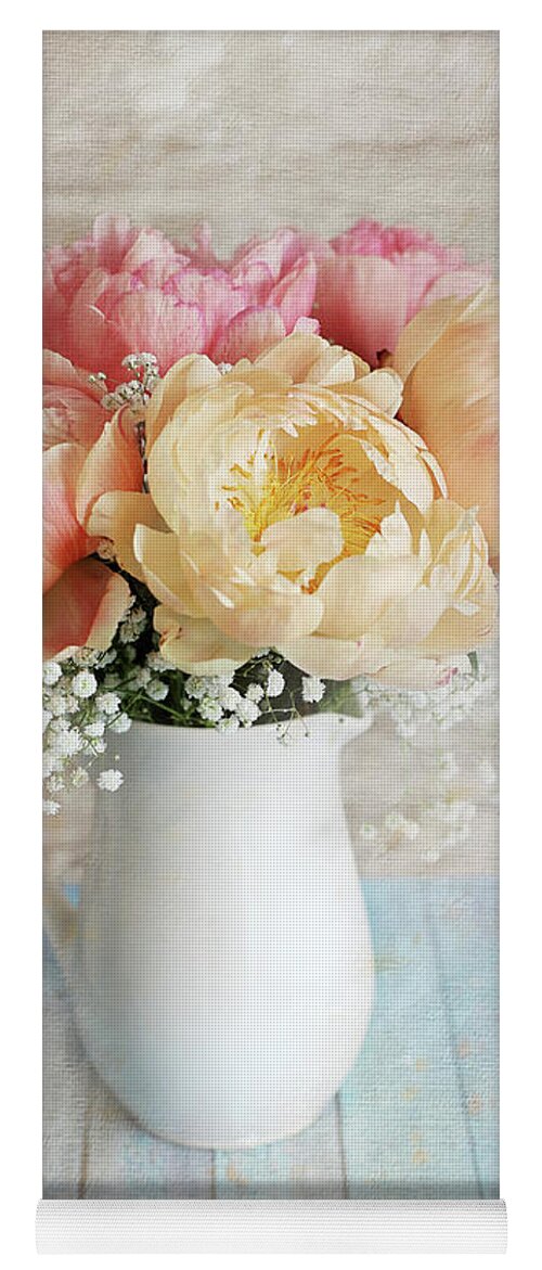 Peony Yoga Mat featuring the photograph Coral Charm by Sylvia Cook