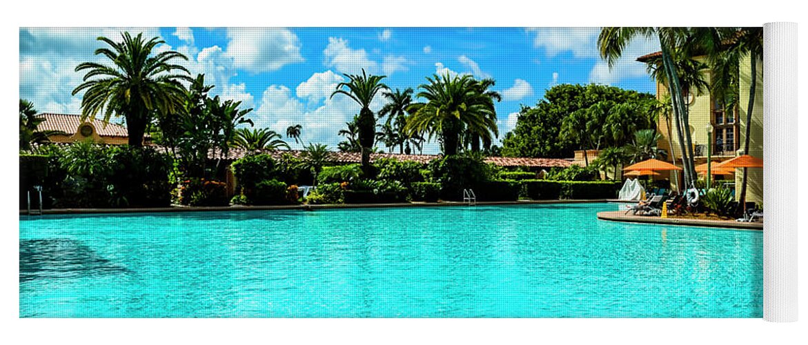 Architecture Yoga Mat featuring the photograph Biltmore Hotel Pool in Coral Gables Series 0087 by Carlos Diaz